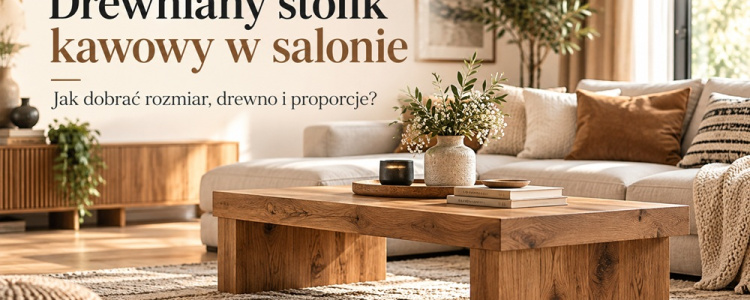 Drewniany stolik kawowy w salonie - jak go dobrać?