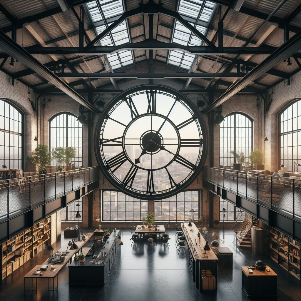 Nowości w designie zegarów: Zegar ścienny Loft