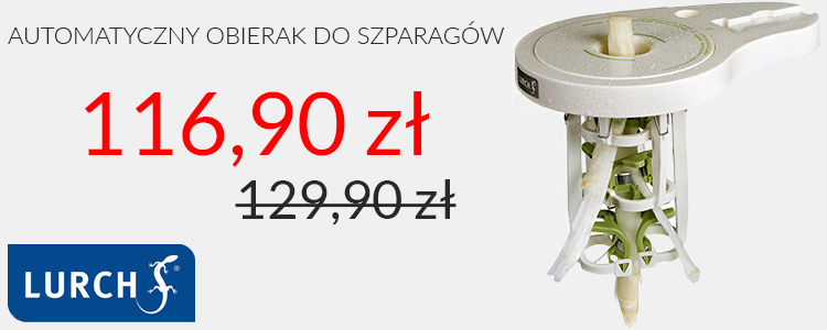 Obierak do szparagów w promocji
