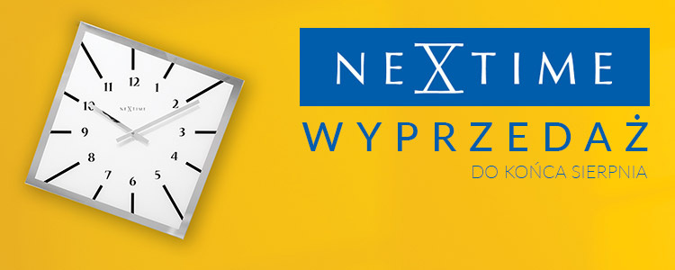Promocyjne ceny na zegary ścienne NeXtime