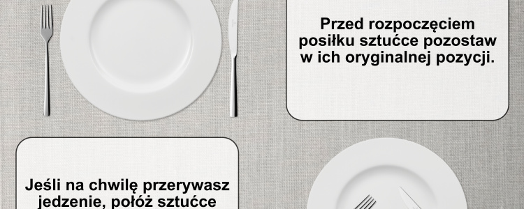 Sztuka manier - jak ułożyć sztućce po jedzeniu