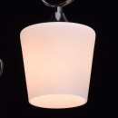 5-ramienna lampa sufitowa w połyskującej czerni z matowymi kloszami MW-LIGHT 315011205