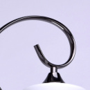 5-ramienna lampa sufitowa w połyskującej czerni z matowymi kloszami MW-LIGHT 315011205