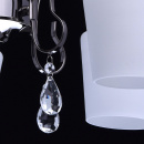 5-ramienna lampa sufitowa w połyskującej czerni z matowymi kloszami MW-LIGHT 315011205