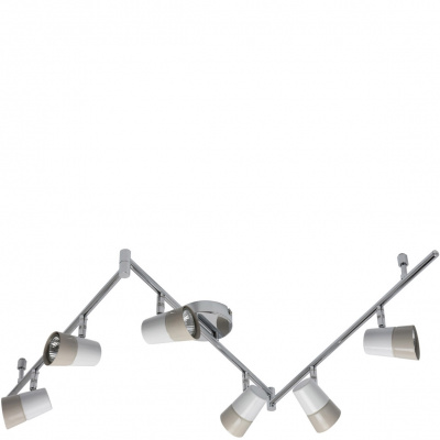 6-kierunkowy reflektor sufitowy w kolorach białym i beżowym w nowoczesnym stylu 542020706