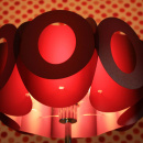 Abażur Oval Kafti oberżyna 005V