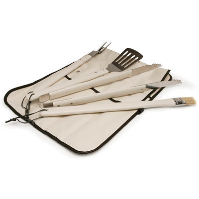 Akcesoria do grilla w składanym pokrowcu Sagaform BBQ beżowe SF-5015086