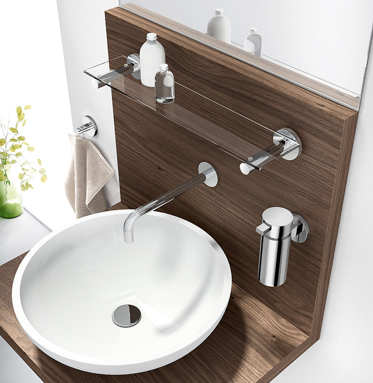 stalowe akcesoria do łazienki