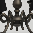 Antracytowa lampa sufitowa / wisząca MW-LIGHT Neoclassic 694010606