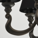 Antracytowa lampa sufitowa / wisząca MW-LIGHT Neoclassic 694010606