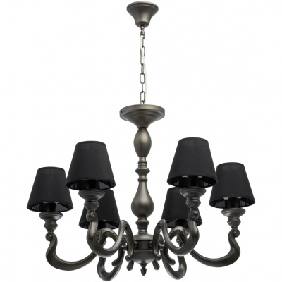 Antracytowa lampa sufitowa / wisząca MW-LIGHT Neoclassic 694010606