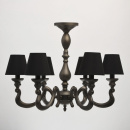 Antracytowa lampa sufitowa / wisząca MW-LIGHT Neoclassic 694010606