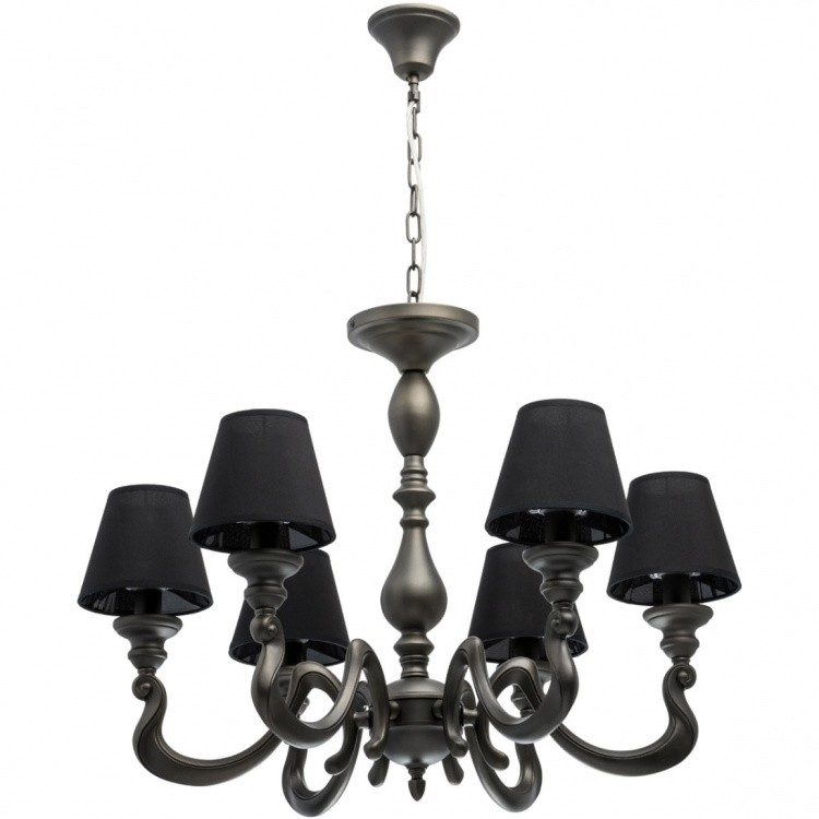 Antracytowa lampa sufitowa / wisząca MW-LIGHT Neoclassic