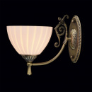 Antyczny kinkiet w kolorze miedzianym i biały klosz MW-LIGHT Classic 450025201