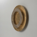 Awangardowa lampa sufitowa złote - drewniane okręgi RegenBogen 712011101