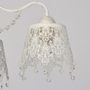 Ażurowa, delikatna biała lampa sufitowa Pauline MW-LIGHT Elegance 472011205