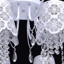 Ażurowa lampa sufitowa biała 8 żarówek MW-LIGHT Elegance 472010508