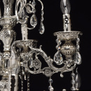 Bardzo duży, misternie zdobiony żyrandol srebrny na 12 żarówek Selena MW-LIGHT 482013812