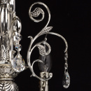 Bardzo duży, misternie zdobiony żyrandol srebrny na 12 żarówek Selena MW-LIGHT 482013812