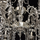 Bardzo duży, misternie zdobiony żyrandol srebrny na 12 żarówek Selena MW-LIGHT 482013812