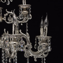 Bardzo duży, misternie zdobiony żyrandol srebrny na 12 żarówek Selena MW-LIGHT 482013812