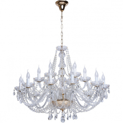 Bardzo duży żyrandol kryształowy na 18 żarówek Carolina MW-LIGHT Crystal 367012918