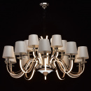 Bardzo duży żyrandol LED na 15 żarówek RegenBogen Megapolis 659011015