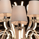 Bardzo duży żyrandol LED na 15 żarówek RegenBogen Megapolis 659011015