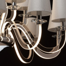 Bardzo duży żyrandol LED na 15 żarówek RegenBogen Megapolis 659011015