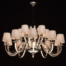 Bardzo duży żyrandol LED na 15 żarówek RegenBogen Megapolis 659011015