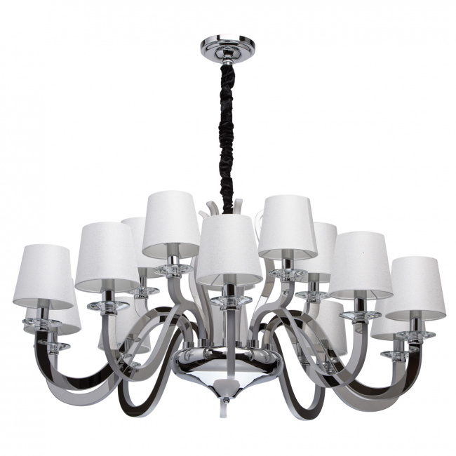 Bardzo duży żyrandol LED na 15 żarówek