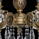 Barokowy żyrandol 6-ramiennym, mosiądz i kryształy CHIARO Classic 411012106