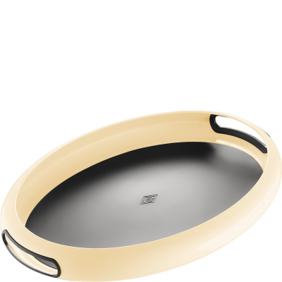 Beżowa, owalna taca do przenoszenia z uchwytami Spacy Wesco 322102-23