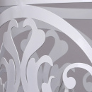 Biała ażurowa lampa sufitowa w rustykalnym stylu 249016905