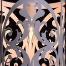 Biała ażurowa lampa wisząca w rustykalnym stylu 249016701