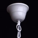 Biała ażurowa lampa wisząca w rustykalnym stylu 249016701