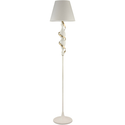 Biała lampa podłogowa Intreccio Maytoni Classic ARM010-01-W