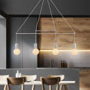 Biała lampa wisząca Alto Candellux 34-70906