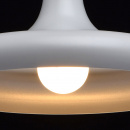 Biała lampa wisząca do restauracji - styl retro MW-LIGHT Megapolis 636010101