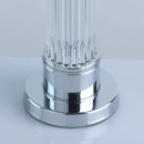 Biała lampka stołowa szkło i chrom MW-LIGHT Crystal 642031501