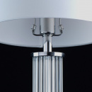 Biała lampka stołowa szkło i chrom MW-LIGHT Crystal 642031501