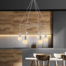 Biała, matowa lampa wisząca Alto Candellux 36-70920