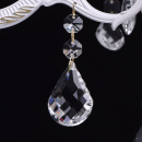 Biało-złoty żyrandol na pięć żarówek Candel MW-LIGHT Classic 301014605