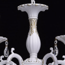 Biało-złoty żyrandol na pięć żarówek Candel MW-LIGHT Classic 301014605