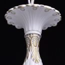 Biało-złoty żyrandol na pięć żarówek Candel MW-LIGHT Classic 301014605