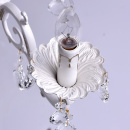 Biało-złoty żyrandol na pięć żarówek Candel MW-LIGHT Classic 301014605