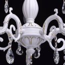 Biało-złoty żyrandol na pięć żarówek Candel MW-LIGHT Classic 301014605