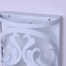 Biały ażurowy kinkiet do sypialni, salonu lub restauracji 249026501