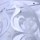 Biały ażurowy kinkiet do sypialni, salonu lub restauracji 249026501