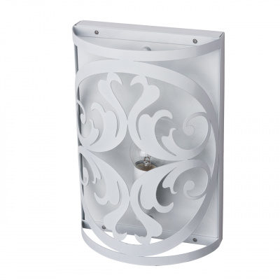 Biały ażurowy kinkiet do sypialni, salonu lub restauracji 249026501